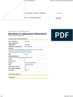 RETORICA E LINGUAGGI PERSUASIVI - Università Degli Studi Di Siena