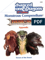 AD&D MC12 Cover Page - Dark Sun Monstrous Compend