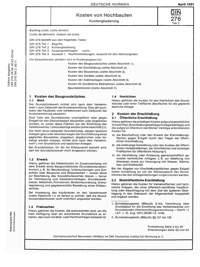 Din 276-2 1981-04 | PDF