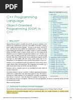 Object-Oriented Programming (OOP) in C++