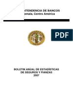 Boletín Anual de Estadísticas de La Actividad Aseguradora Del 2007 PDF