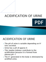 Acidification of Urine