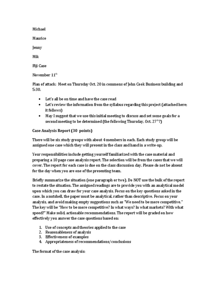Fiji Water Case Analysis Strategy Guide | PDF | Concept | Evaluation