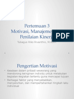 Pertemuan 3 - Motivasi & Kinerja