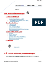 Risk Analysis Comparative Methods