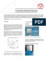 Evaluación cambio fase hielo seco