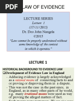 GENERAL OVERVIEW OF THE LAW OF EVIDENCE- Lecture  1-8.pptx