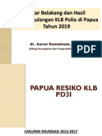 03.08 LATAR BELAKANG Dan HASIL PENANGGULANGAN KLB POLIO Di PAPUA