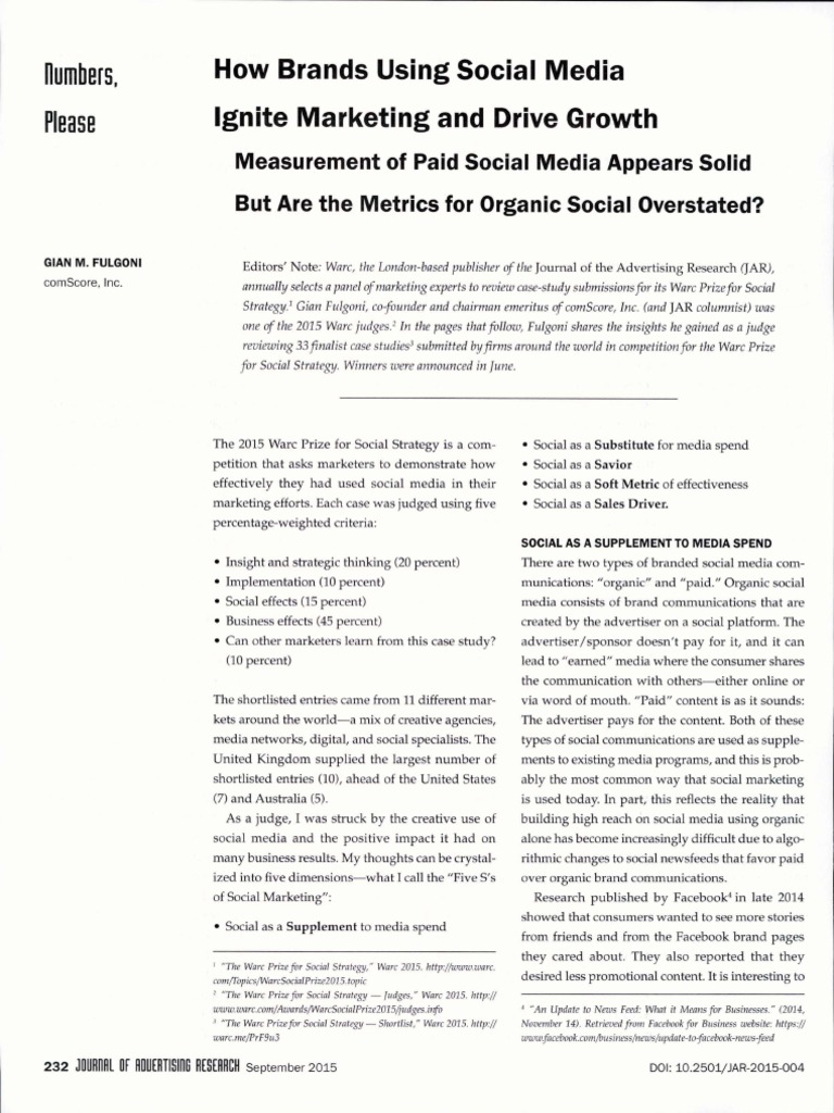 How Brands Using Social Media Ignite Marketing and Drive Growth PDF ...