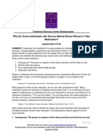 Why Do Some Individuals With Serious Mental Illness Refuse To Take Medication Final PDF