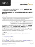 CL Model Test Your Blockchain Network With Hyperledger Composer Playground PDF