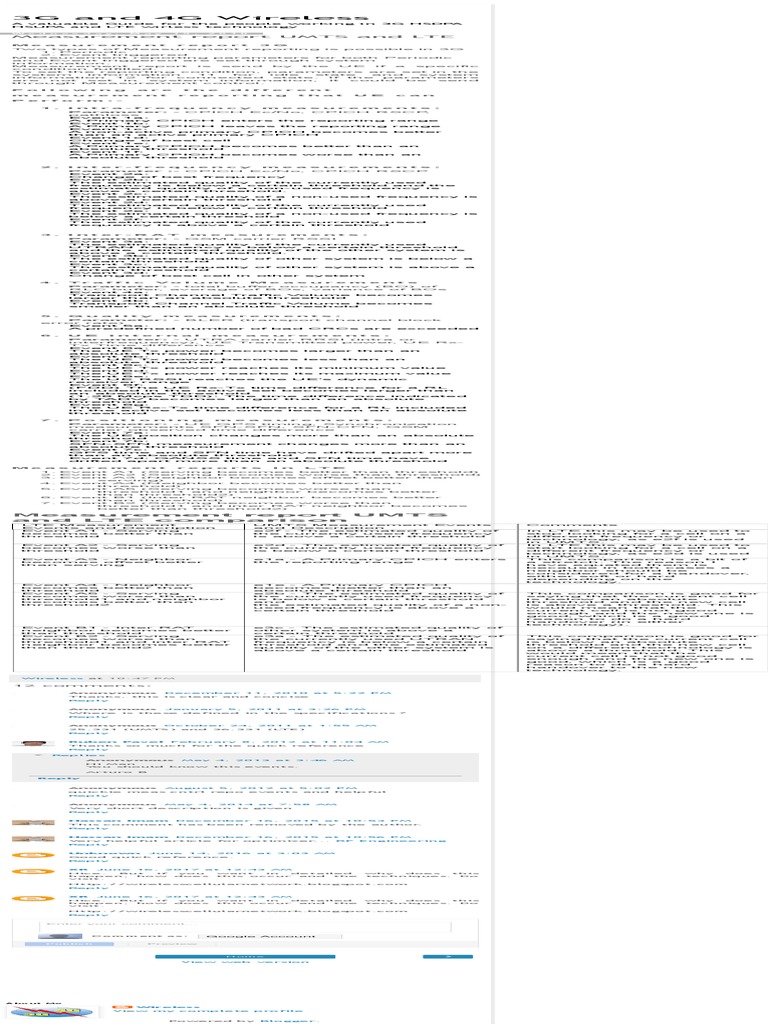 UMTS and LTE Measurement Reports Guide | PDF | 3 G | High Speed Packet ...