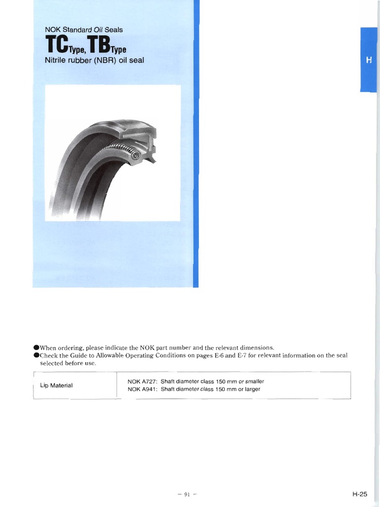 NOK Oil Seal | PDF