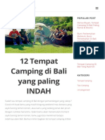 12 Tempat Camping Di Bali Yang Paling INDAH - Sewa Tenda Camping Di Bali