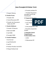 List Database Perangkat SD Belum Terisi