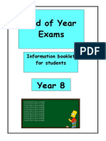 EXams-Year-8-student-info-booklet