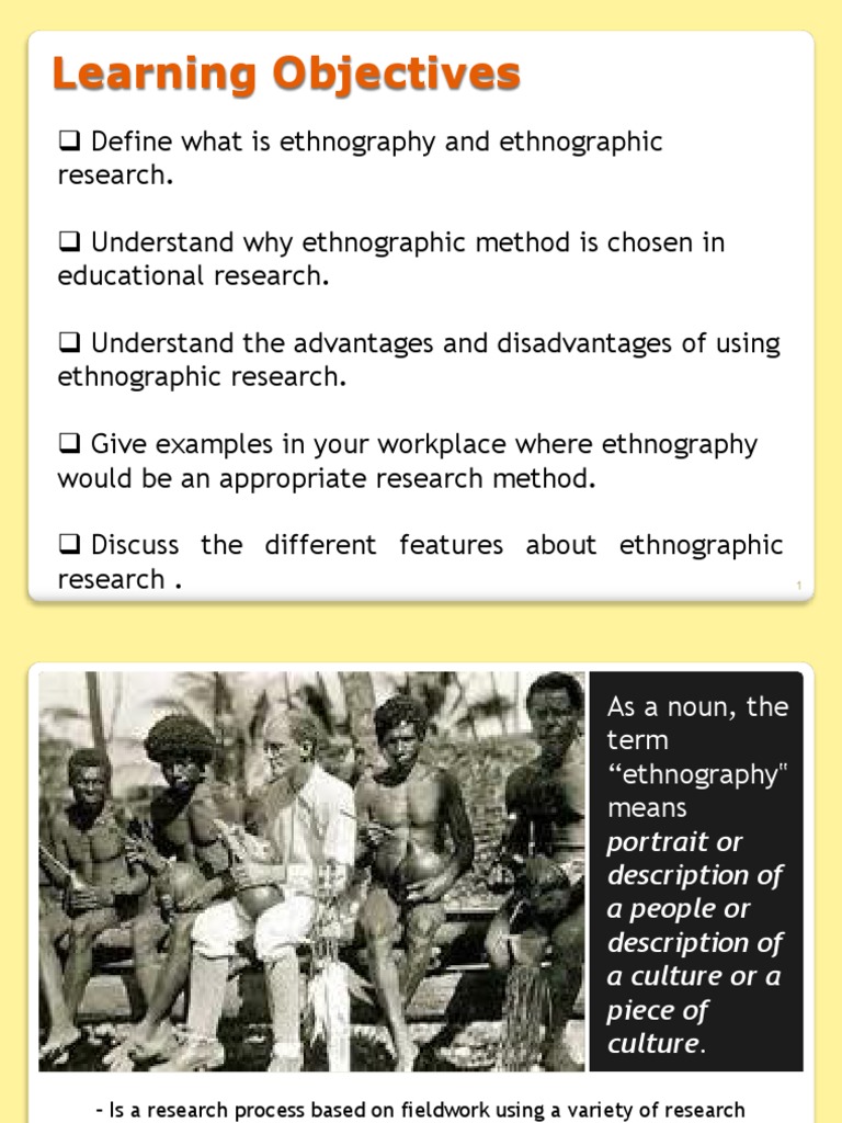 ETHNOGRAPHIC | PDF | Ethnography | Field Research