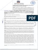 Reglamento Sobre La Distribución de La Contribución Económica Del Estado A Los Partidos Políticos para El 2020