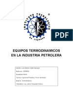 Equipos Termodinamicos en La Industria Petrolera