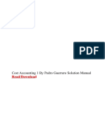 PDF Cost Accounting 1 by Pedro Guerrero Solution Manual