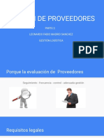 Gestión de Proveedores Parte 2