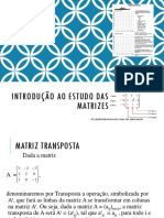 Álgebra Linear - Aula 3 - Introdução ao estudo das Matrizes 3