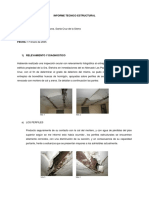 INFORME TECNICO ESTRUCTURAL (Deterioro de Entrepiso) PDF