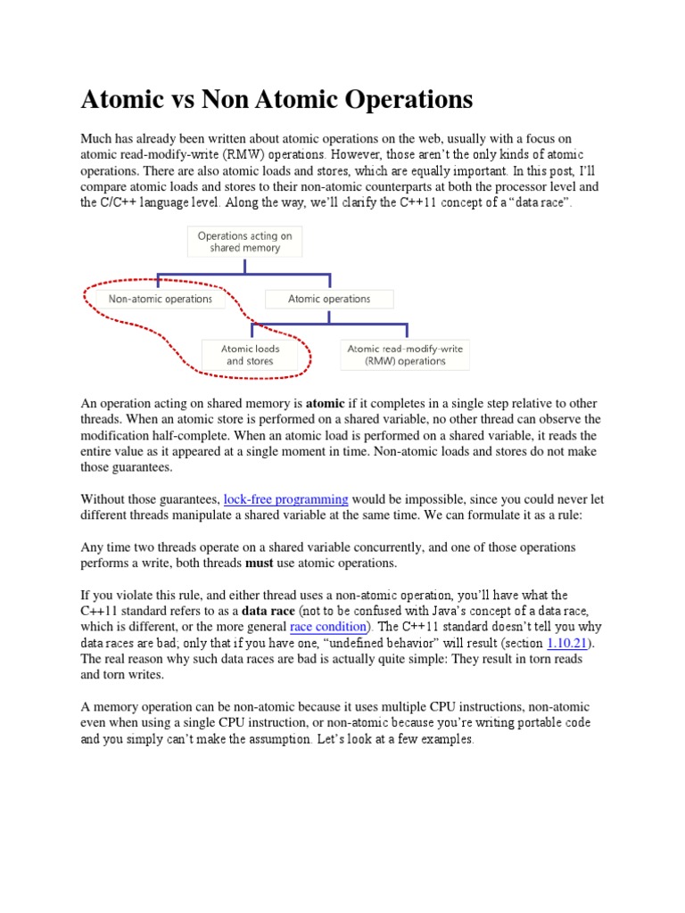 Understanding Atomic vs Non-Atomic Ops | PDF | Arm Architecture | 64 ...