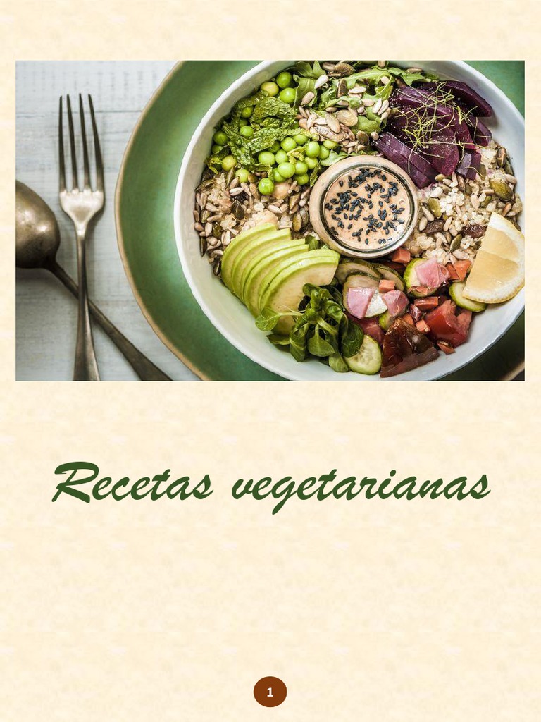 Recetas Veganas | PDF | Ingredientes de comida | Cocina vegana