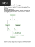 Virtual Base Class in C++ Examples