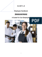 Sample Employee Handbook for Restaurants (1).doc