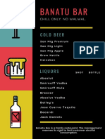 Bar Drink Menu PDF
