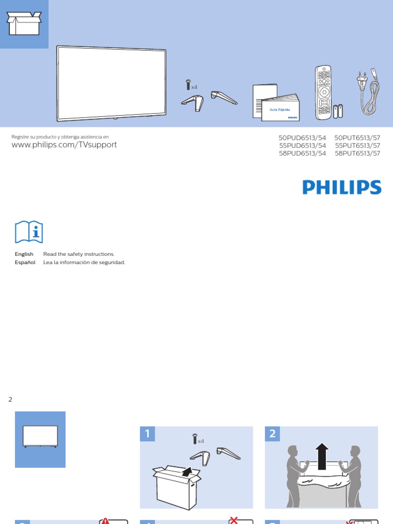 Manual TV Philips 50 Pulgadas PDF Hdmi Usb