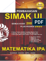 Spoiler Buku Matematika IPA SIMAK UI 2009-2019