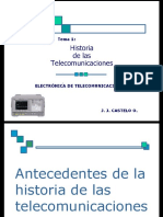 ELT2652 Tema1 - Historia de Las Comunicaciones PDF