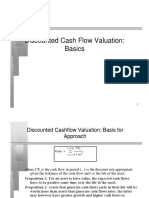 DCF Valuation: Basics of Discounting Cash Flows to Value Equity and Firms