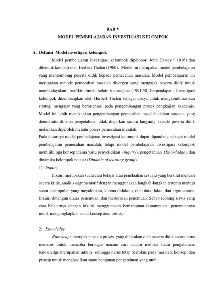 Group Investigation | PDF