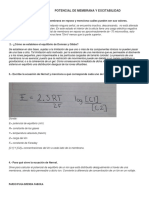 TAREA 2.1 POTENCIAL DE MEMBRANA Y EXCITABILIDAD