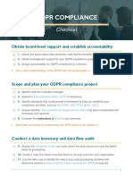 GDPR Checklist PDF PDF