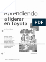 Aprendiendo a liderar en Toyota