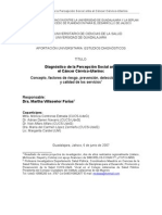 Diagnóstico de la Percepción Social ante el Cáncer Cérvico-U