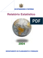 Relatório estatístico sobre residentes estrangeiros em Portugal