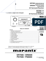 Hfe Marantz sr-7500 8500 Service
