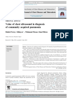 Value of Chest Ultrasound in Diagnosis of Communit PDF