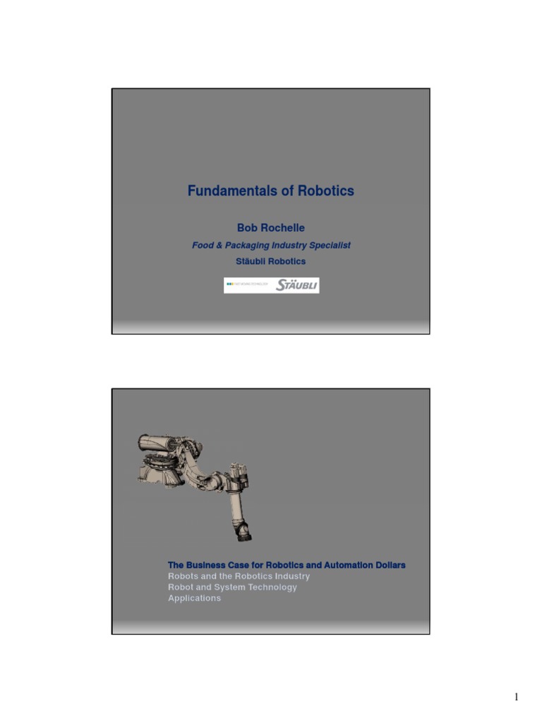 Robotics Fundamentals in Manufacturing | PDF | Robot | Robotics