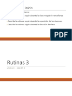 PP I - 4 Rutinas Clase Magistral, Exposición, Discusión