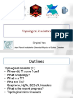 Topological Insulators My Lecture