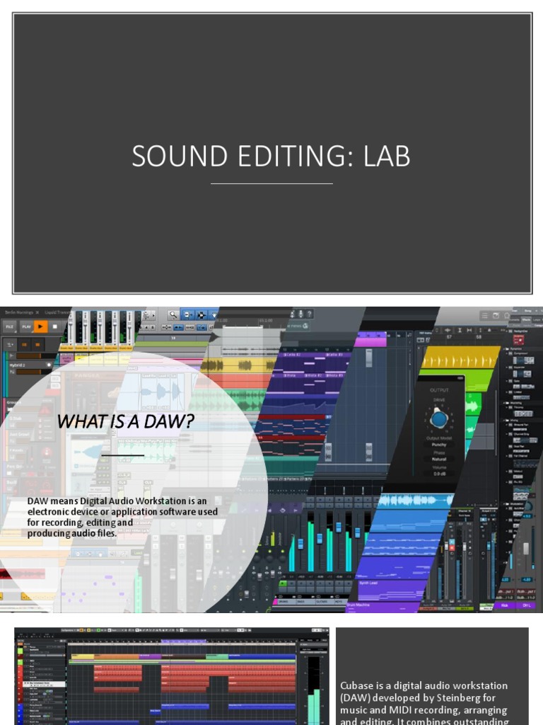 Sound Editing Lab PDF Media Technology Software
