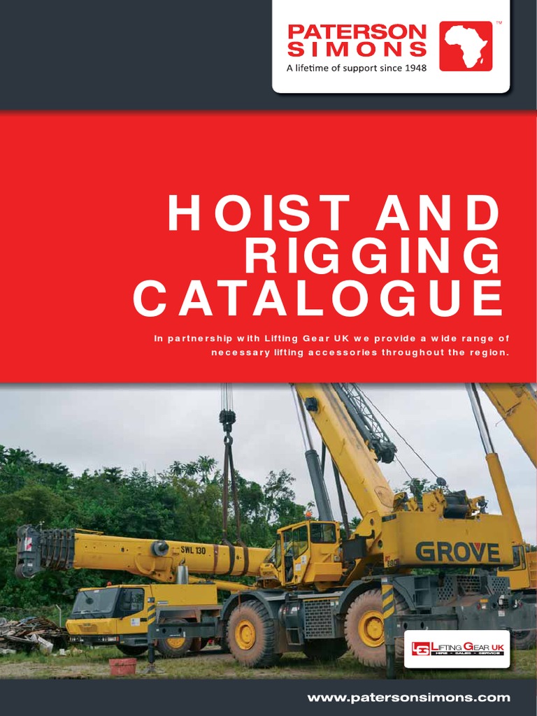 A Comprehensive Catalogue of Lifting Gear and Rigging Equipment PDF
