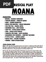 Moana Script Pdf Moana 16 Film